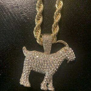 Necklace/Rhinestone Ram